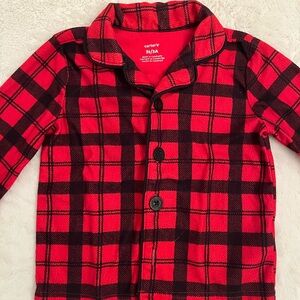 Carter's Red and Black Checkered PJ Set